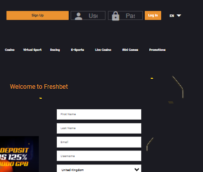 Fresh bet login