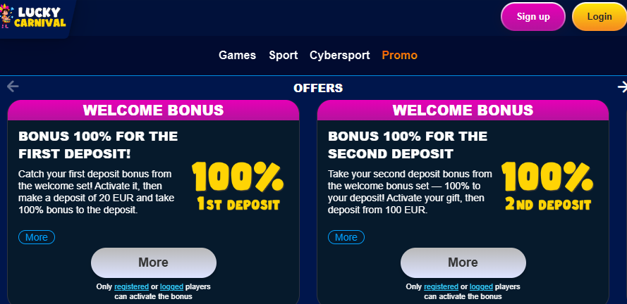 Lucky Carnival promo