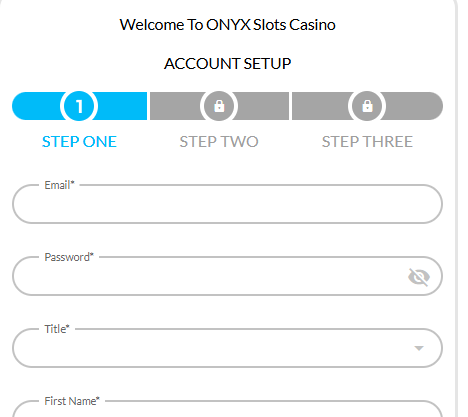 Onyx Slots sign up