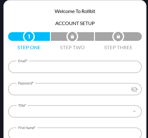 Rollbit sign up