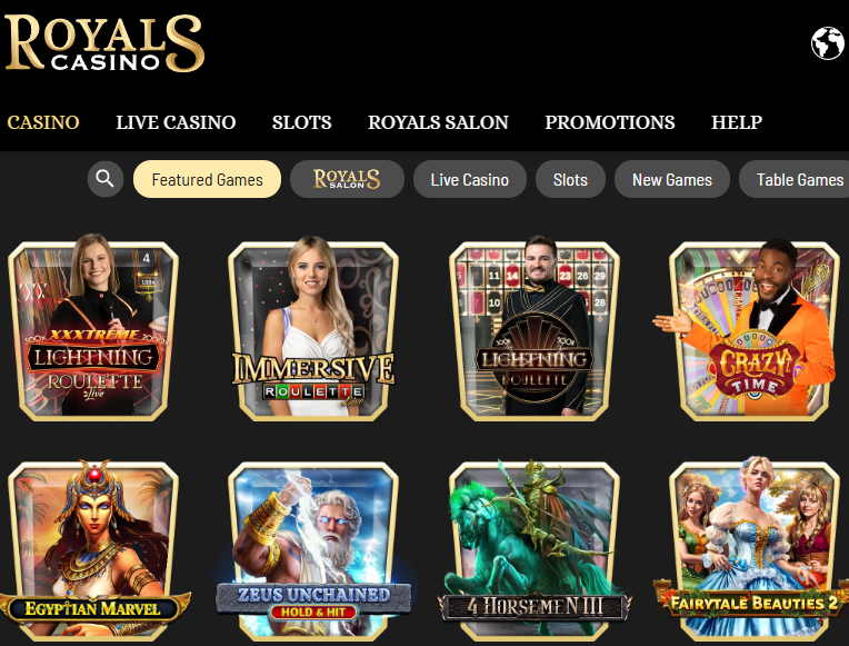 Royals Casino games