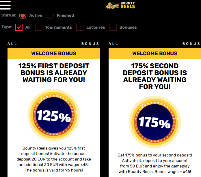 bounty reels promo