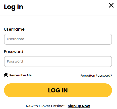 clover casino login