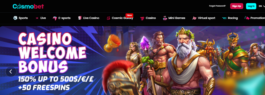 cosmobet homepage