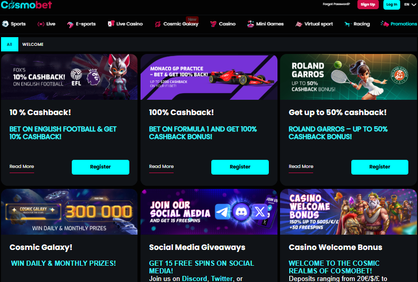 cosmobet promo
