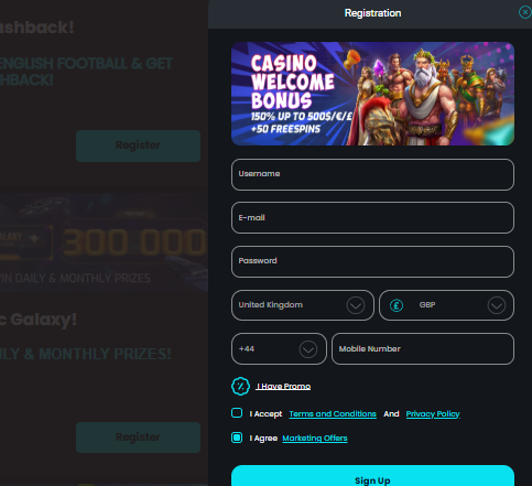 cosmobet sign up