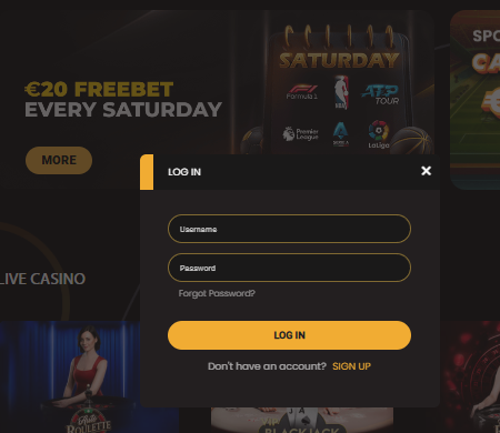 golden bet login
