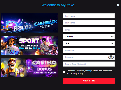mystake casino sign up