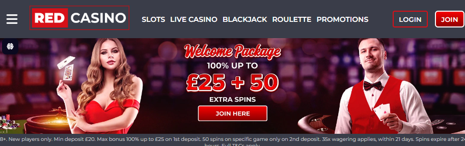 red casino homepage