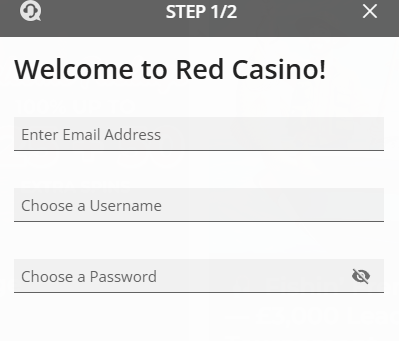 red casino sign up