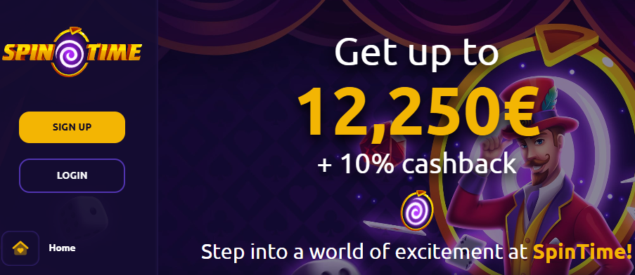 spin time homepage