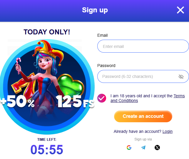 sweety win sign up