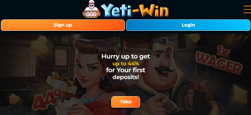 yeti win homepage