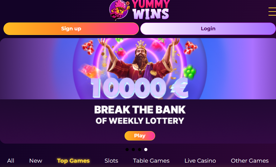 yummy wins homepage
