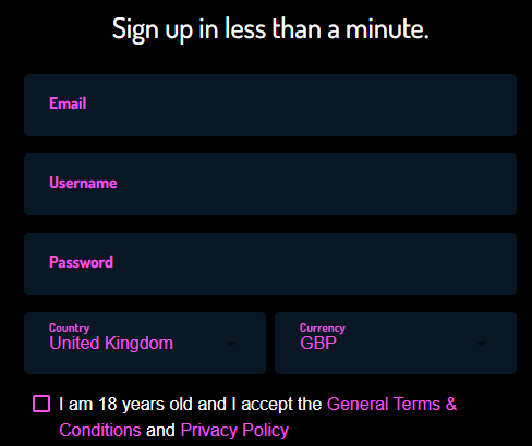7 Bets sign up