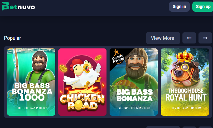 BetNuvo games
