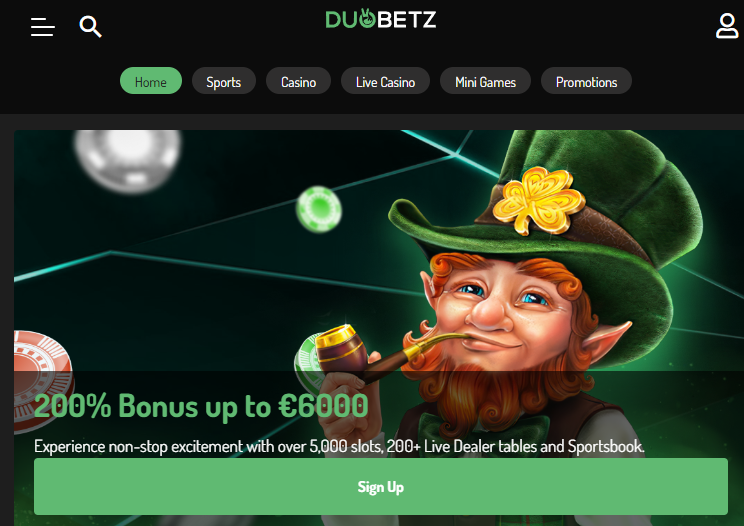 DuoBetz homepage
