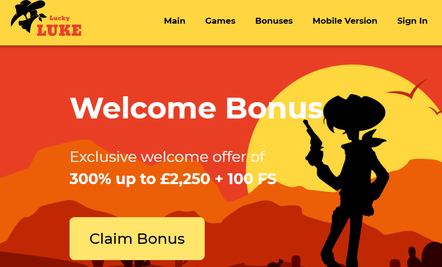 Lucky Luke homepage