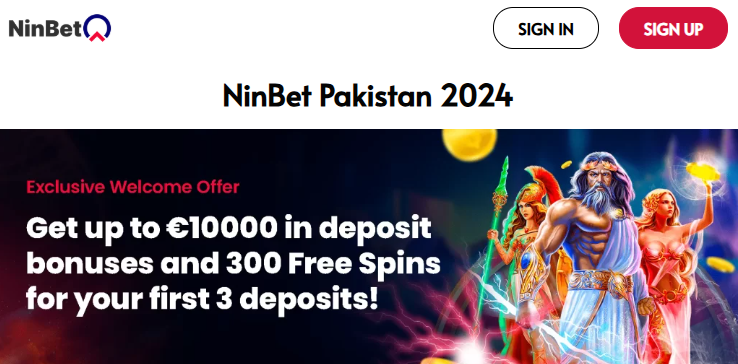 Ninbet homepage