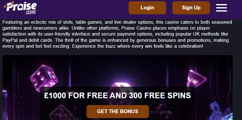 Praise Casino HOMEPAGE