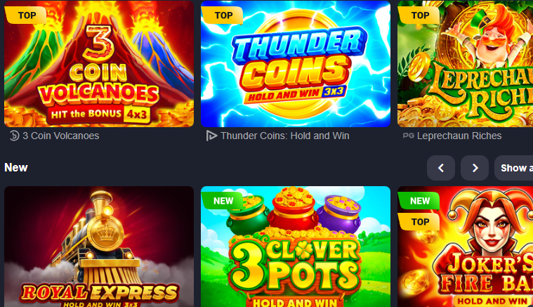 Praise Casino games