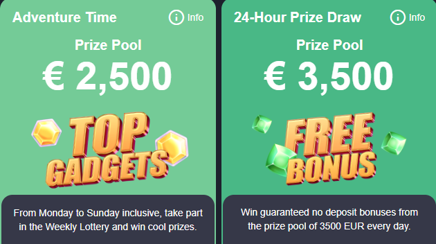 Praise Casino promotions