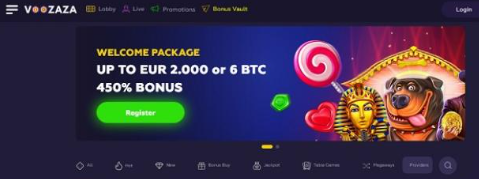 Voozaza homepage