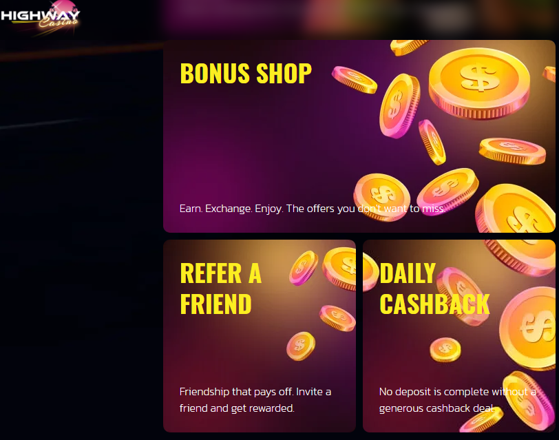 Highway Casino promotions