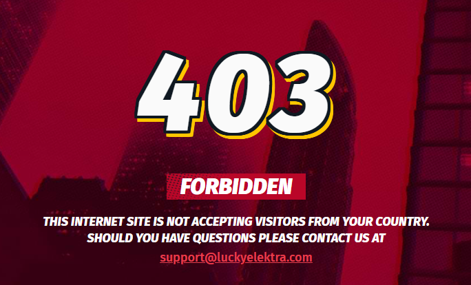Lucky Elektra Homepage