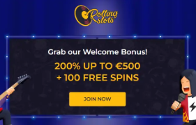 Rolling Slots homepage