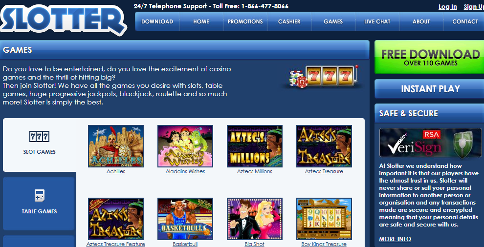 Slotter Casino Games