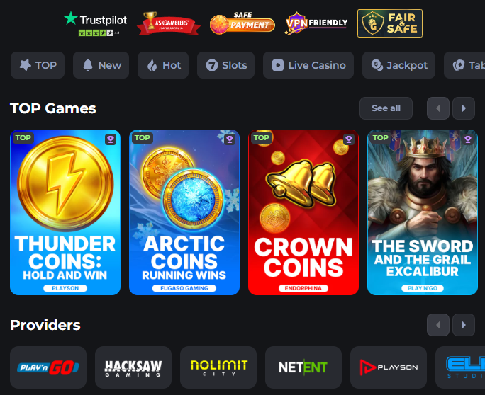 cosmic slots casino games