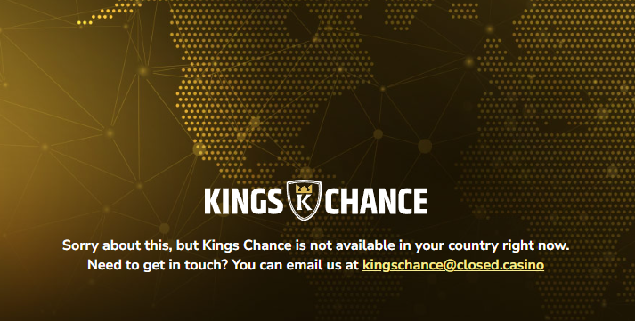 kings chance Casino homepage