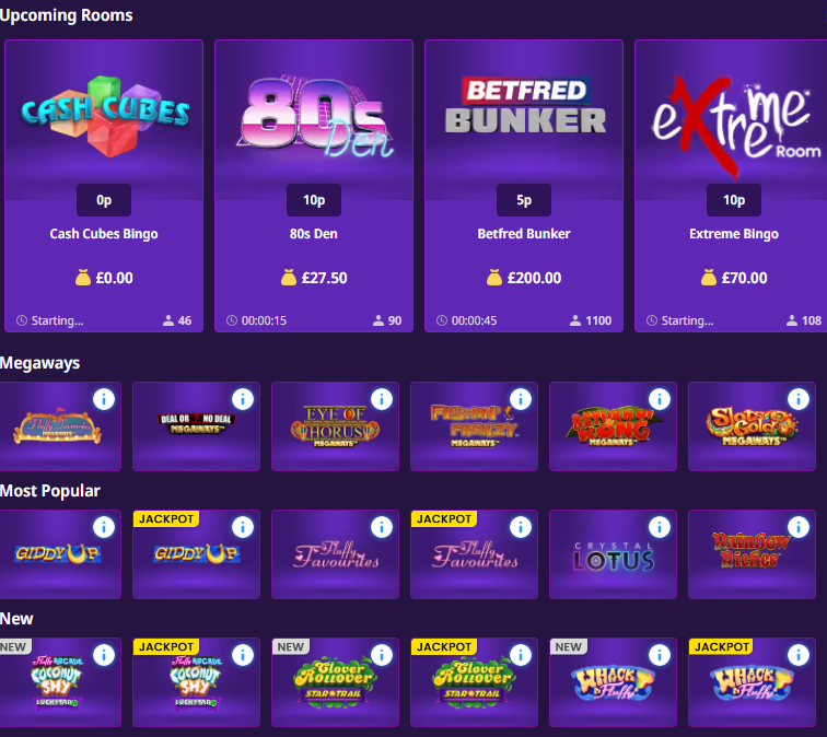 Betfred Bingo Games
