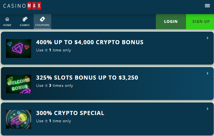 Casino Max Promotions