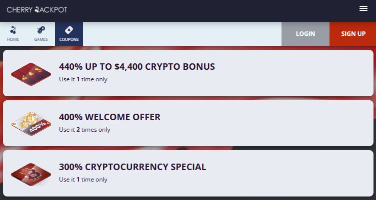 Cherry Jackpot Promotions