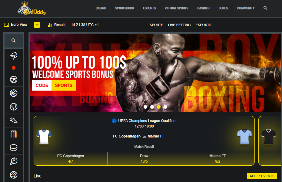 God Odds homepage