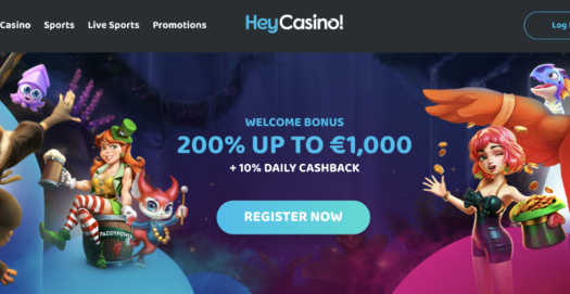 Hey Casino Homepage