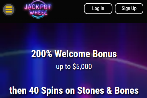 Jackpot Wheel Welcome Offer