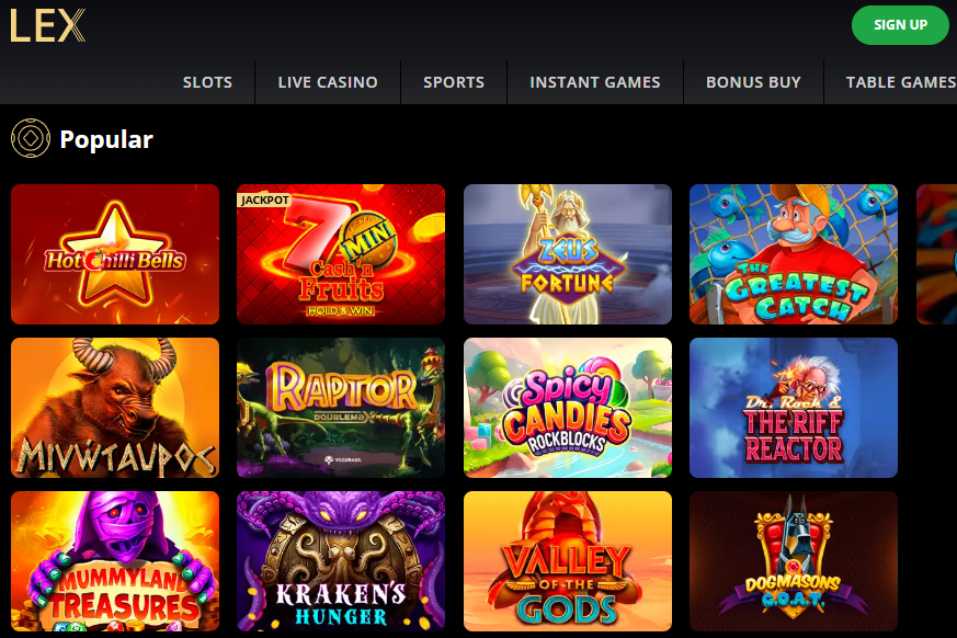 Lex Casino Games