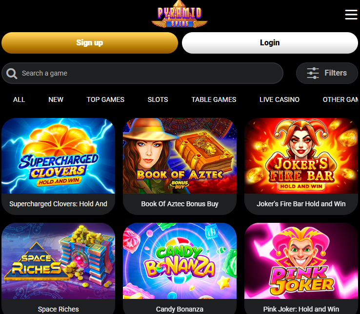 Pyramid Spins Games