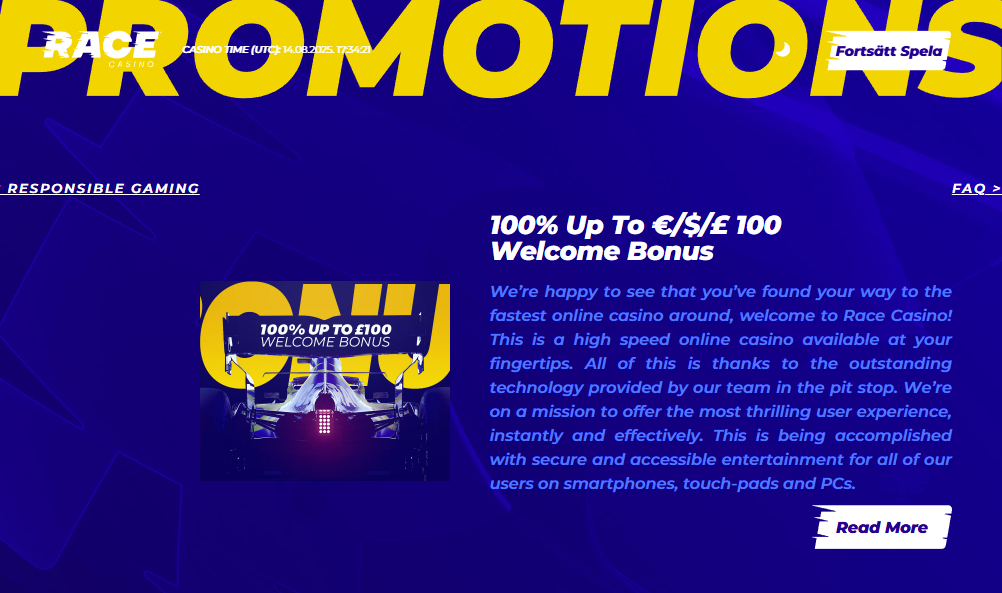 Race Casino Promotions