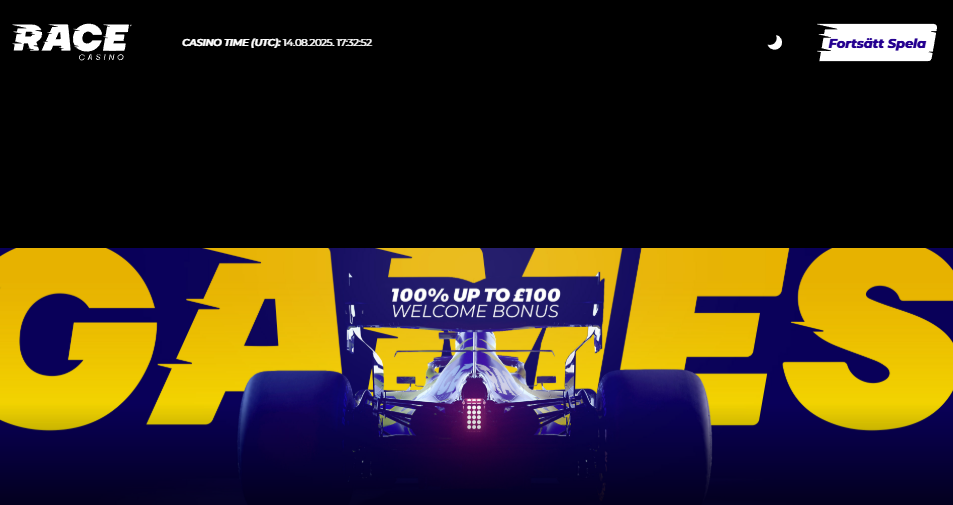 Race Casino homepage