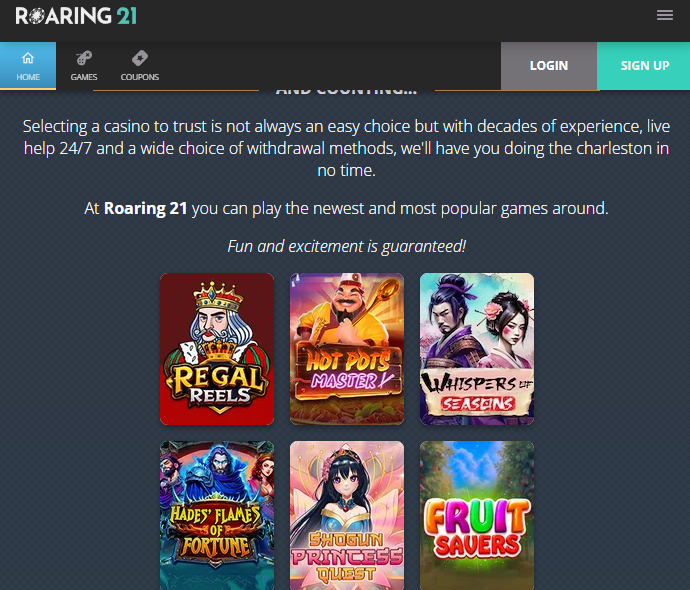 Roaring 21 Games