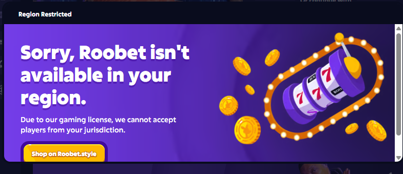 Roobet Homepage