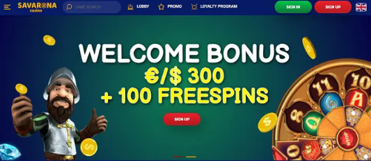 Savarona Casino Homepage