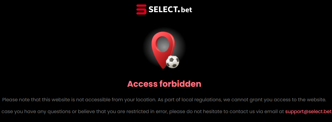 Select Bet Homepage