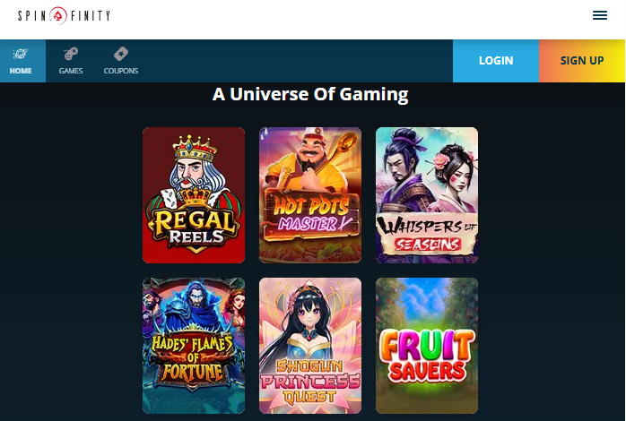 Spinfinity Casino Games