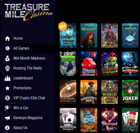 Treasure Mile Casino Games