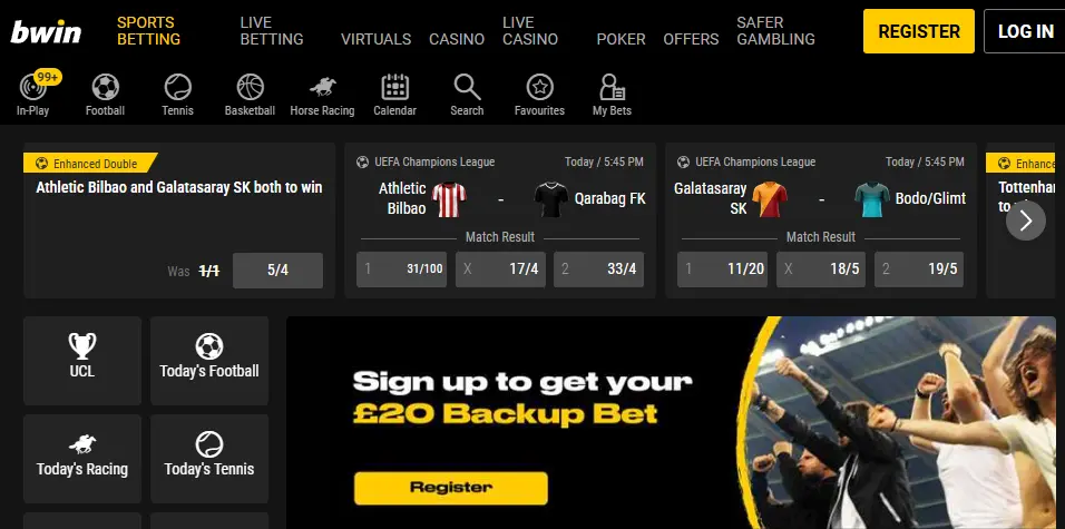 Bwin Homepage
